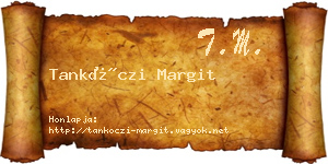 Tankóczi Margit névjegykártya